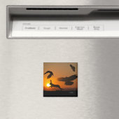 Harris Hawks jagen Magnet (In Situ (Geschirrspüler))