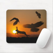 Harris Hawks jagen Mousepad (Mit Mouse)