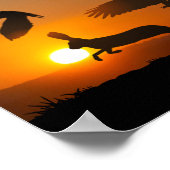 Harris Hawks Junting Poster (Ecke)