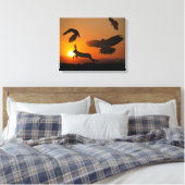 Harris Hawks Leinwanddruck (Insitu (Schlafzimmer))