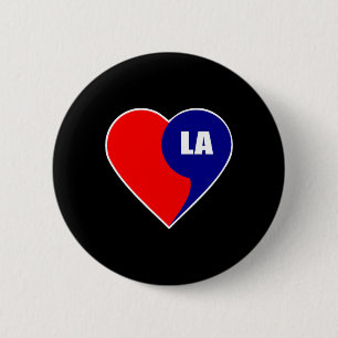 Harris Heart Comma La Small Graphic Political Button