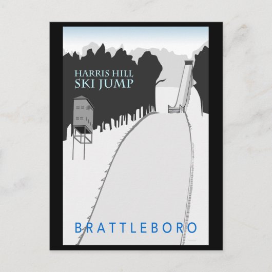Harris Hill Ski Jump Postcard Postkarte (Vorderseite)