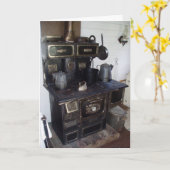 "Harris House Kitchen Stove" Get Well Card Karte (Gelbe Blume)