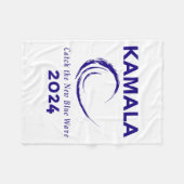 Harris-Kampagne 2024 Fleecedecke (Vorderseite (Horizontal))