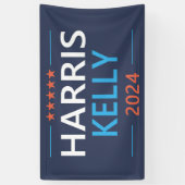 Harris Kelly 2024 Kamala Harris Democrat Banner (Vertikal)
