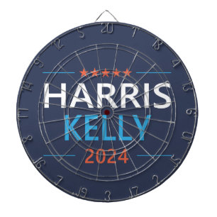 Harris Kelly 2024 Kamala Harris Democrat Dartscheibe