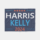 Harris Kelly 2024 Kamala Harris Democrat Fleecedecke (Vorderseite (Horizontal))