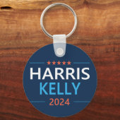 Harris Kelly 2024 Kamala Harris Democrat Schlüsselanhänger (Rückseite)
