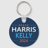 Harris Kelly 2024 Kamala Harris Democrat Schlüsselanhänger (Rückseite)