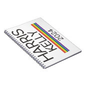 Harris Kelly 2024 LGBTQ Rainbow Pride Flag Notizblock (Rechte Seite)