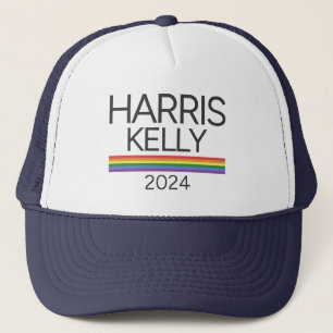 Harris Kelly 2024 LGBTQ Regenbogenfahne Stolzflagg Truckerkappe