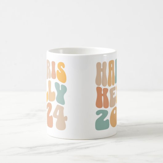 Harris Kelly 2024 Trendy Wavy Boho Kaffeetasse (Mittel)