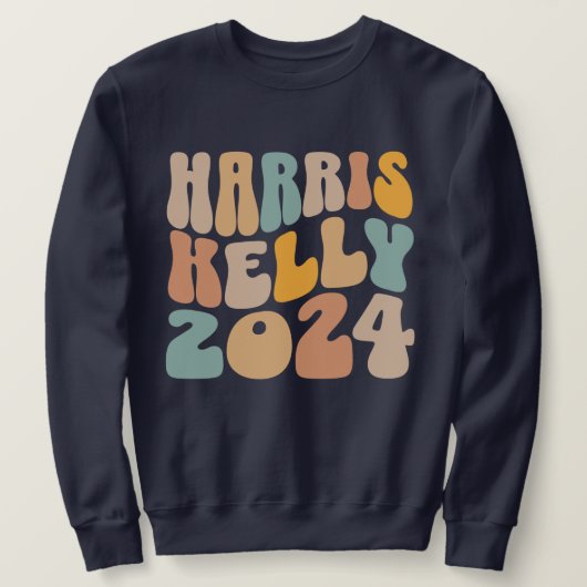 Harris Kelly 2024 Trendy Wavy Boho Sweatshirt (Design vorne)
