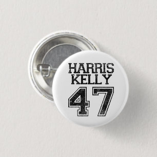 Harris Kelly 47. Präsident 2024 Wahl Vintage Button