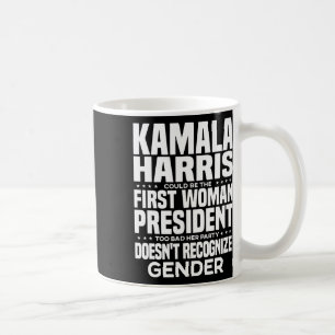 Harris könnte der erste weibliche Präsident zu sch Kaffeetasse