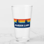 Harris Lake North Carolina Canoe Glas (Vorderseite)