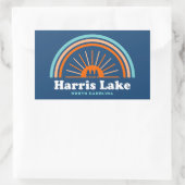 Harris Lake North Carolina Rainbow Rechteckiger Aufkleber (Tasche)