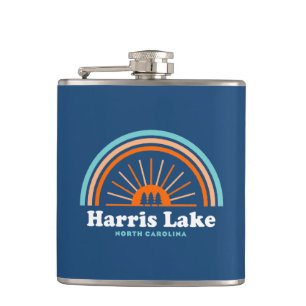 Harris Lake North Carolina Regenbogen Flachmann