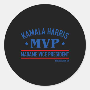 Harris Mvp Madame Vizepräsident Biden Harris 2020 Runder Aufkleber
