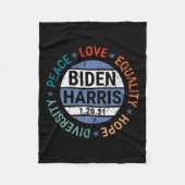 Harris Peace Liebe Equality Hope Diversity Januar Fleecedecke (Vorderseite)