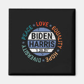 Harris Peace Liebe Equality Hope Diversity Januar Magnet (Vorne)