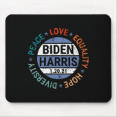 Harris Peace Liebe Equality Hope Diversity Januar Mousepad (Vorne)