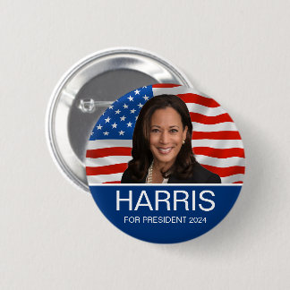 Harris: Präsident 2024 Button