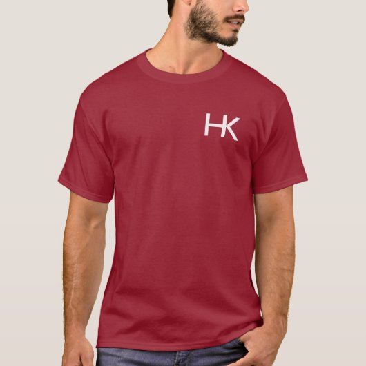 Harris-Ranch-dunkle T-Shirts mit weißen Logos (Vorderseite)