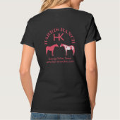 Harris-Ranch-Rosa-Logo T-Shirt (Rückseite)
