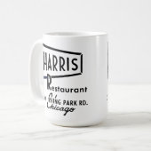 Harris Restaurant, Chicago, Illinois Kaffeetasse (Vorderseite Links)