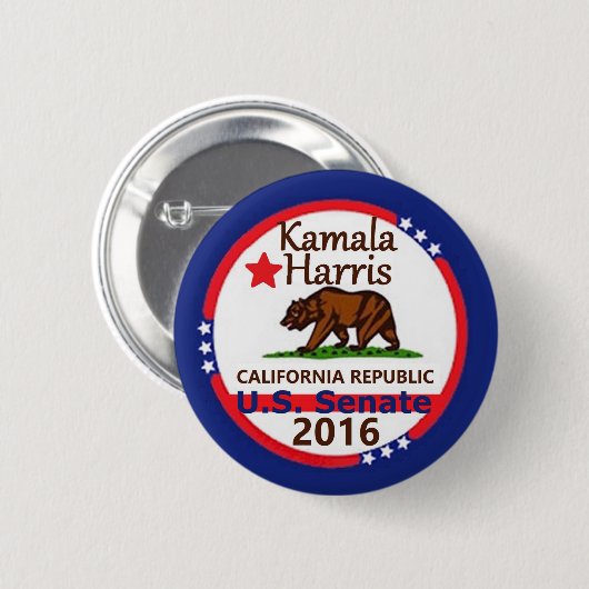 HARRIS-Senat 2016 Button (Vorne & Hinten)
