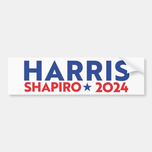 HARRIS SHAPIRO 2024 AUTOAUFKLEBER (Vorne)