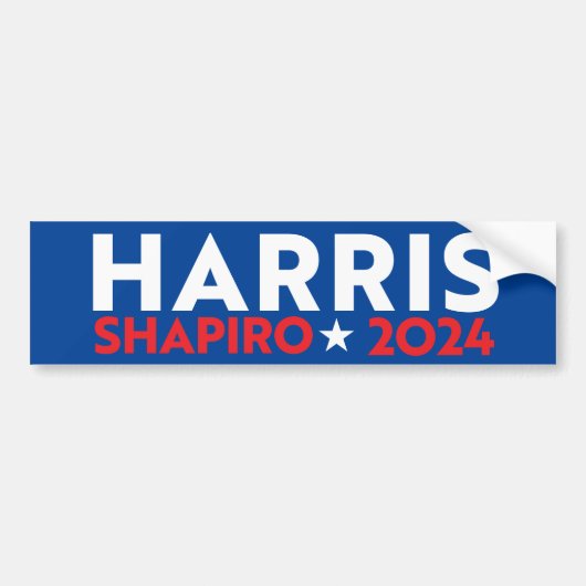 HARRIS SHAPIRO 2024 AUTOAUFKLEBER (Vorne)