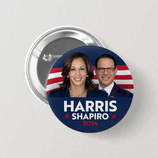 HARRIS SHAPIRO 2024 BUTTON (Vorne & Hinten)