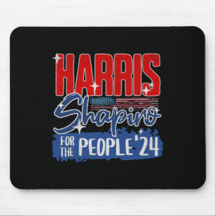 Harris-Shapiro 2024 für die Menschen Patriotische  Mousepad