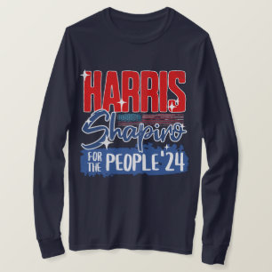 Harris Shapiro 2024 für die US-Flagge des Volkes T-Shirt