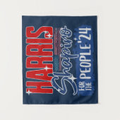 Harris Shapiro 2024 für die US-Flagge des Volkes Wandteppich (Vorderseite)
