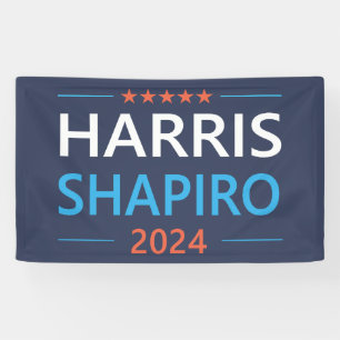Harris Shapiro 2024 Kamala Harris Democrat Banner