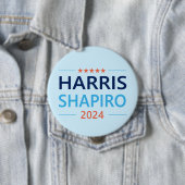 Harris Shapiro 2024 Kamala Harris Democrat Button (Beispiel)