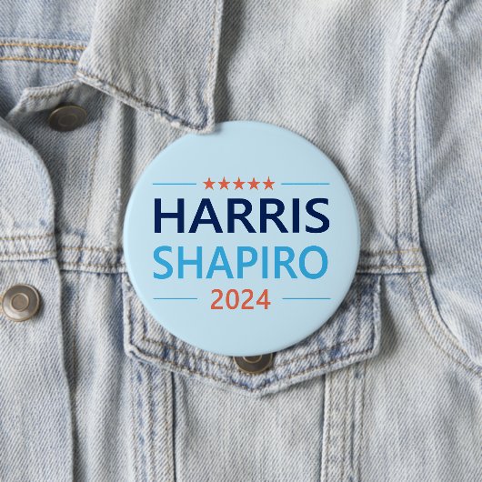 Harris Shapiro 2024 Kamala Harris Democrat Button (Beispiel)