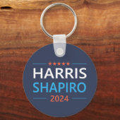 Harris Shapiro 2024 Kamala Harris Democrat Schlüsselanhänger (Vorderseite)