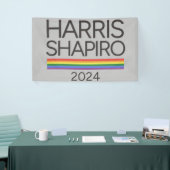 Harris Shapiro 2024 LGBTQ Pride Kamala Harris Banner (Messeveranstaltung)