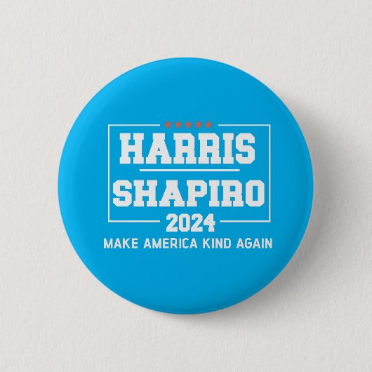 Harris Shapiro 2024 macht Amerika wieder gut Button (Vorderseite)