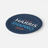 Harris Shapiro 2024 Pappteller (Schrägansicht)