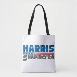 Harris Shapiro 2024 Patriotischer Vintage-Streifen Tasche