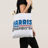 Harris Shapiro 2024 Patriotischer Vintager Streife Tasche (Von Nahem)