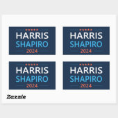 Harris Shapiro 2024 Rechteckiger Aufkleber (Blatt)