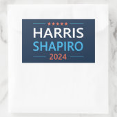 Harris Shapiro 2024 Rechteckiger Aufkleber (Tasche)