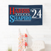 Harris Shapiro 2024 Retro-Kampagne Banner (Insitu)