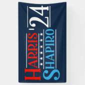 Harris Shapiro 2024 Retro-Kampagne Banner (Vertikal)